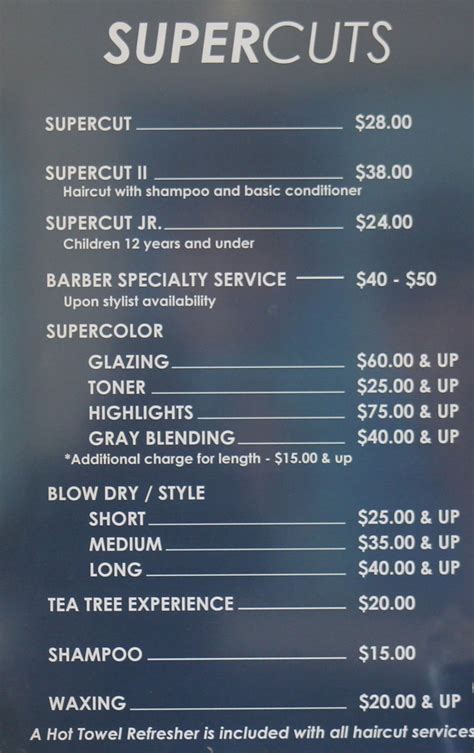 supercuts long beach|supercuts price menu.